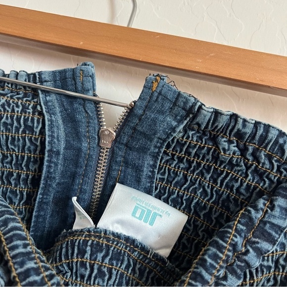 Vintage Y2K Jennifer Lopez Smocked Denim Jumpsuit - Picture 5 of 8